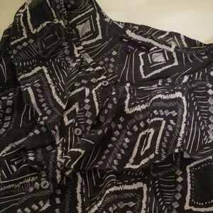 Sheer sleeveless blouse